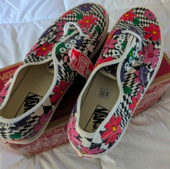 Vans Authentic Women 5 Printed Floral Checker VNOA348A40G 032026 - Picture 6 of 9